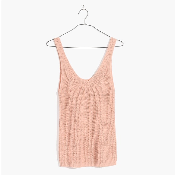 Madewell Monterey Sweater Tank in Lucid Pink - Picture 1 of 5